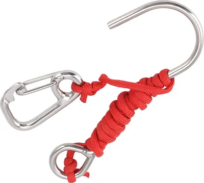 Produktbild von Taucher Edelstahl Single -Haken -Riff mit Lanyard Schnellverkaufsschnalle rot