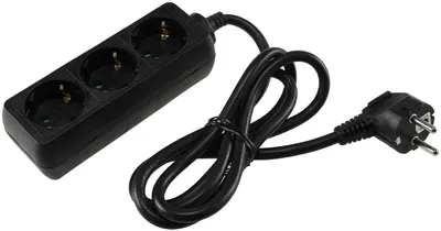 Produktbild von Wentronic AC power Extension, 1.5 m, Schwarz