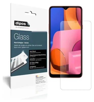 Obrázek produktu pro 2x ochranná fólie pro Samsung Galaxy A20s matná - anti-shock 9H fólie dipos Glass plastové sklo