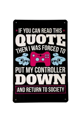 Produktbild von If You Can Read This - Retro Blechschild - Game Room Dekoration - Metall Poster - Vintage Blechschild - Metallschild - Blechschild