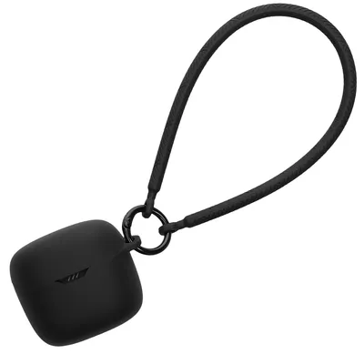 Produktbild von Silikon Case mit Sticker mit Handschlaufe für JBL Tune Flex Schwarz
