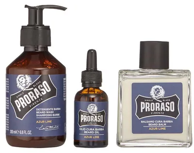 Immagine prodotto di Proraso Set regalo Azur Lime Metal Box Cura della barba 200 ml + 100 ml + 30 ml