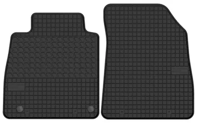 Produktbild von Gummi-Fußmatten Vorne für Nissan Micra K14 2017- (Schrägheck) – 2-tlg, Schwarz, passgenau – Wielganizator SolidTread