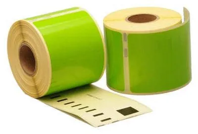 Produktbild von Dymo 99014 Grüne kompatible Etiketten - 101 mm x 54 mm - 220 Etiketten - Permanent - S0722430