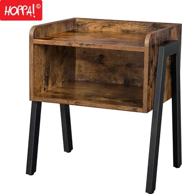 Produktbild von Hoppa! | Beistelltisch | Schwarz - Holz - 46 x 35 x 52 cm