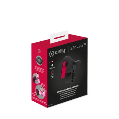 Zdjęcie produktu dla Celly SNAPBIKE Pasywny uchwyt na telefon komórkowy/smartfon Czarny