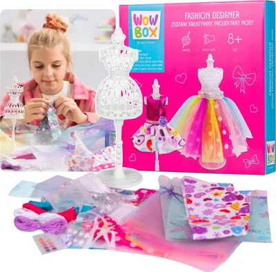 Produktbild von WOW BOX – Kreativset Modedesigner für Kinder, Set zum Entwerfen von Kleidung DIY 8+