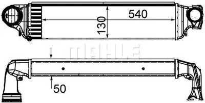 Produktbild von MAHLE CI 425 000S Ladeluftkühler LLK für BMW 3 Limousine (E46) Turbo Intercooler