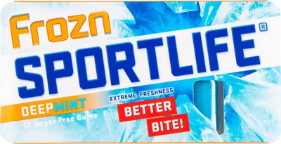 Produktbild von Sportlife Kaugummi tiefgefroren 48 x 18 Gramm Lakritz