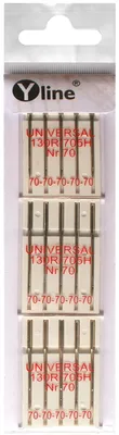 Nähmaschinennadeln, 15 Stück, Universal, Nr. 70, Flachkolben 130/705H