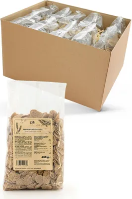Produktbild von KoRo I Dinkel Knusperflakes ohne Zuckerzusatz 10 x 400 g