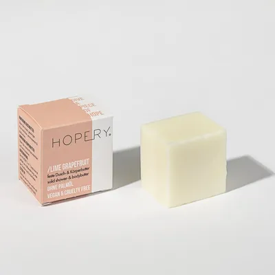Produktbild von Hopery Vegane Naturkosmetik Dusch- und Körperbutter - Lime Grapefruit