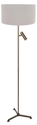 Obrázok produktu pre Lampa stojaca - bronz - Stang - kov textil - Ø 40cm - LED_E27 - 4844BR - Steinhauer