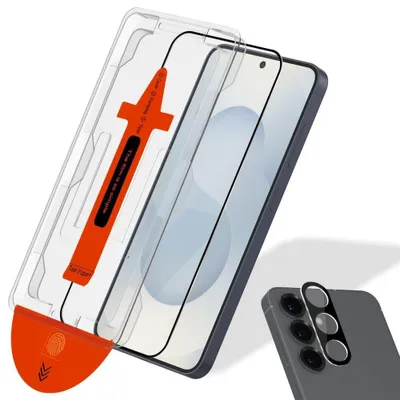 Produktbild von 1-Pack Samsung Galaxy S25 Displayschutzfolie & 1-Pack Kameraschutz - Gehärtetes Glas | [Automatische Installation] - Blasenfrei