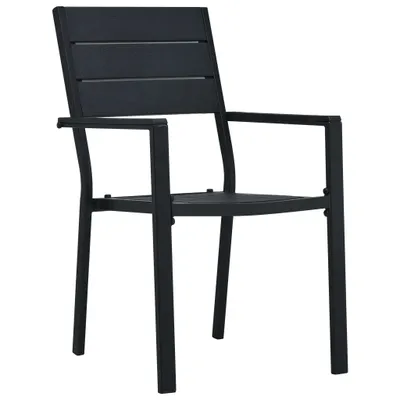 Zdjęcie produktu dla VidaXL 47886, Taras, Polietylen wysokiej gęstości (HDPE), Stal, Czarny, 620 mm, 555 mm, 885 mm
