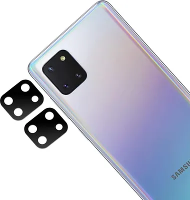 Image de Protection de la caméra pour Samsung Galaxy NOTE 10 LITE [2 pièces] Film de protection de la caméra Verre trempé transparent film arrière lentille film anti-rayures protection de la lentille Phonillico®