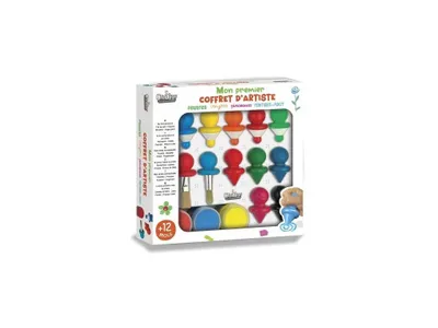Produktbild von Kreativset mit Pinsel, Buntstiften, Markern und Farben für Kinder ab 1 Jahr