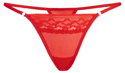 Immagine prodotto di Perizoma Teyli da donna con pizzo floreale Erori Femmina 379 rosso L/XL