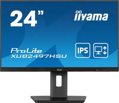 Produktbild von iiyama XUB2497HSU-B2, 60,5 cm (23.8"), 1920 x 1080 Pixel, Full HD, LED, 1 ms, Schwarz