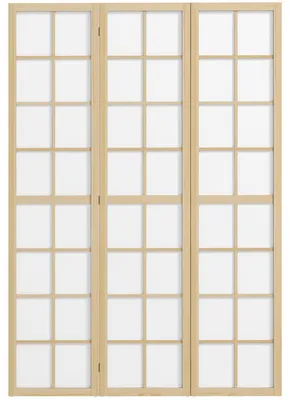 Productafbeelding van HOMCOM Roomdivider, 3-delig, 120 x 170 cm, scheidingswand voor woonkamer, naturel