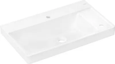 Obrázek produktu pro hansgrohe Xelu Q umyvadlo s poličkou vpravo, 2 otvory pro baterii, bez přepadu, 800x480mm, bílé, 60319450