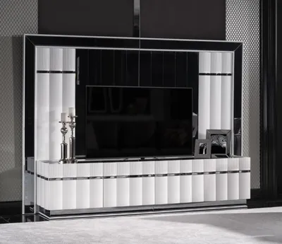 Obrázek produktu pro TV skříňka Lowboard Televizní skříňka Televizní stolek Moderní příborník Dřevěný materiál