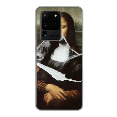 Produktbild von MuchoWow® Handyhülle Schutzhülle Hülle für Samsung Galaxy S20 Ultra Mona Lisa - Da Vinci - Kunst Silikon Softcase Handy Hülle - Karteninhaber