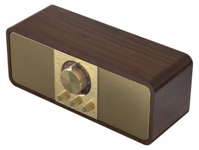 Image de Haut-parleur Bluetooth portable - Boîtier en bois - Son stéréo - Radio FM - Pour une utilisation à la maison