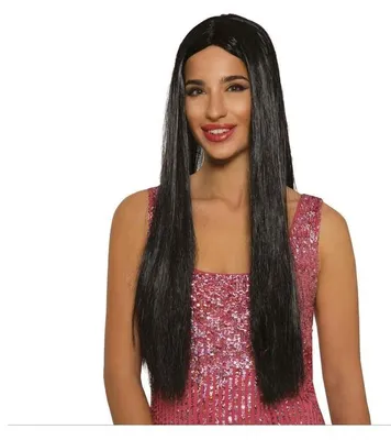 Obrázek produktu pro Realistická paruka dlouhé vlasy Halloween 2026 černá