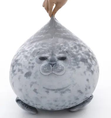 Produktbild von Plüsch-Robben-Kissen, Plüschtier, 30 cm, 40 cm, 60 cm weich
