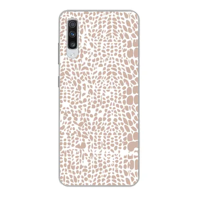 Produktbild von MuchoWow® Handyhülle Schutzhülle Hülle für Samsung Galaxy A70 Tiermuster - Rosa - Schlange Silikon Softcase Handy Hülle - Schutzhaube