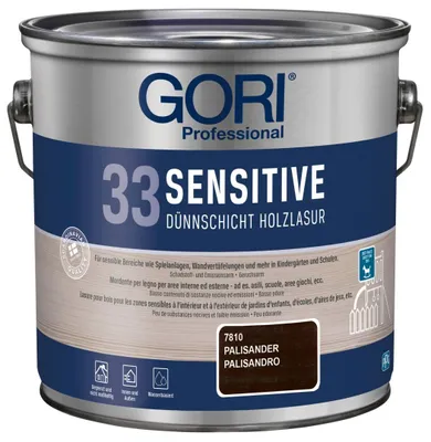 Produktbild von GORI Professional 33 SENSITIVE, Dünnschicht-Holzlasur, palisander, 2,5 l