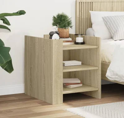 Immagine prodotto di vidaXL Comodino rovere Sonoma 45x50x50 cm Materiale a base di legno