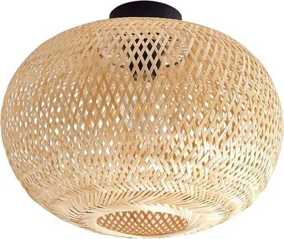 Produktbild von Lindby Deckenleuchte Kessia, Bambus natur, Ø 40 cm