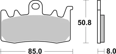 Obrázok produktu pre Brzdová doštička SBS 900RS Road Racing Sintered metal