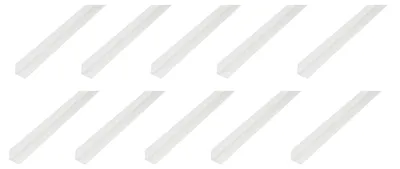 Obrázek produktu pro Alberts, profilový díl, PVC, bílá barva, rozměry 30 x 30 x 2 mm, délka 2 metry
