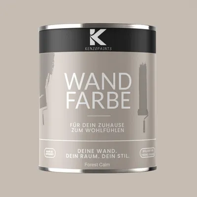 Produktbild von Kenzopaints 1Liter Wandfarbe Designfarbe Innenfarbe - Forest Calm