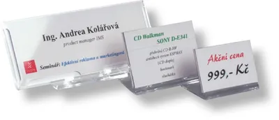 Obrázok produktu pre Prezentačný stojan - plastový, 8 x 5,7 cm, 36 ks
