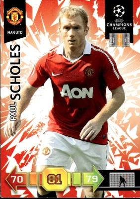 Image de 2010/11 Champions League Panini Card: Man UTD – Paul Scholes