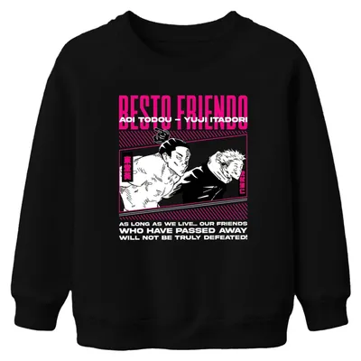 Produktbild von Jujutsu Kaisen Yuji Itadori Aoi Todou Friends Not Kinder Sweatshirt Pullover, Schwarz, 152