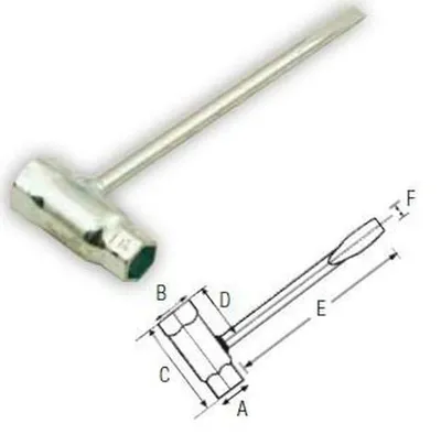 Productafbeelding van Northwood universele sleutel voor bougies - Geschikt voor alle zagen, 13/19/85/52 mm