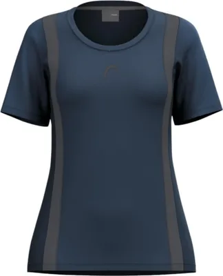 Produktbild von HEAD Damen T-Shirt mit kurzem Ärmel in Dunkelblau und Graphit