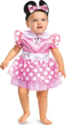 Productafbeelding van Disney Minnie Mouse, klassiek kostuumjurk en hoofdband, maat 6-12 maanden