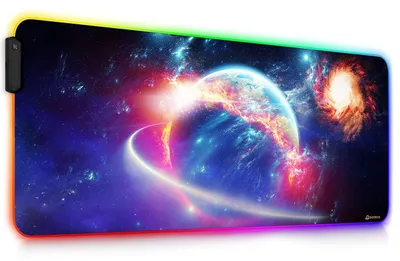 Obrázek produktu pro Podložka pod myš Bureau Gaming – rozměry 900x400x4 mm – RGB LED podsvícení