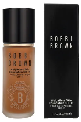 Produktbild von Bobbi brown WEIGHTLESS SKIN Grundierung SPF15 #Warm Almond 30 ml