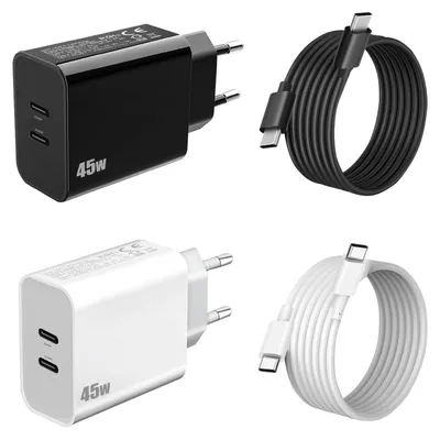 Obrázek produktu pro 45W nabíječka a nabíjecí kabel pro Samsung Galaxy S25 Ultra/S24 Ultra/S23 FE/S25