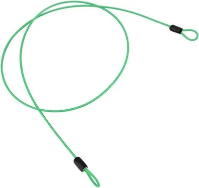 Obrázek produktu pro Nerezový kabel s dvojitou smyčkou pro jízdní kola a skútry, zelený, nerezový