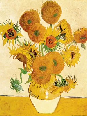 Produktbild von Vincent Van Gogh Kunstdruck Bild - Vierzehn Sonnenblumen In Einer Vase, 1888 (80 x 60 cm)