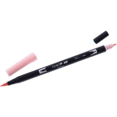 Produktbild von Tombow ABT-761, Fein, 1 Farben, Pink, Rundspitze & Bürstenspitze, 0,3 mm, 3 mm