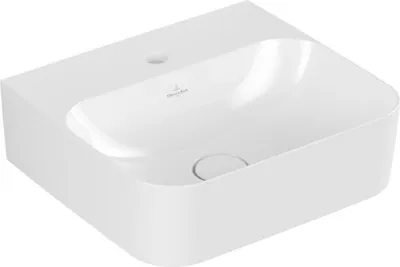 Immagine prodotto di Villeroy & Boch Finion lave-mains, sans trop-plein, 1 trou pour robinet, 430x390mm, 436443R1, 436443R1